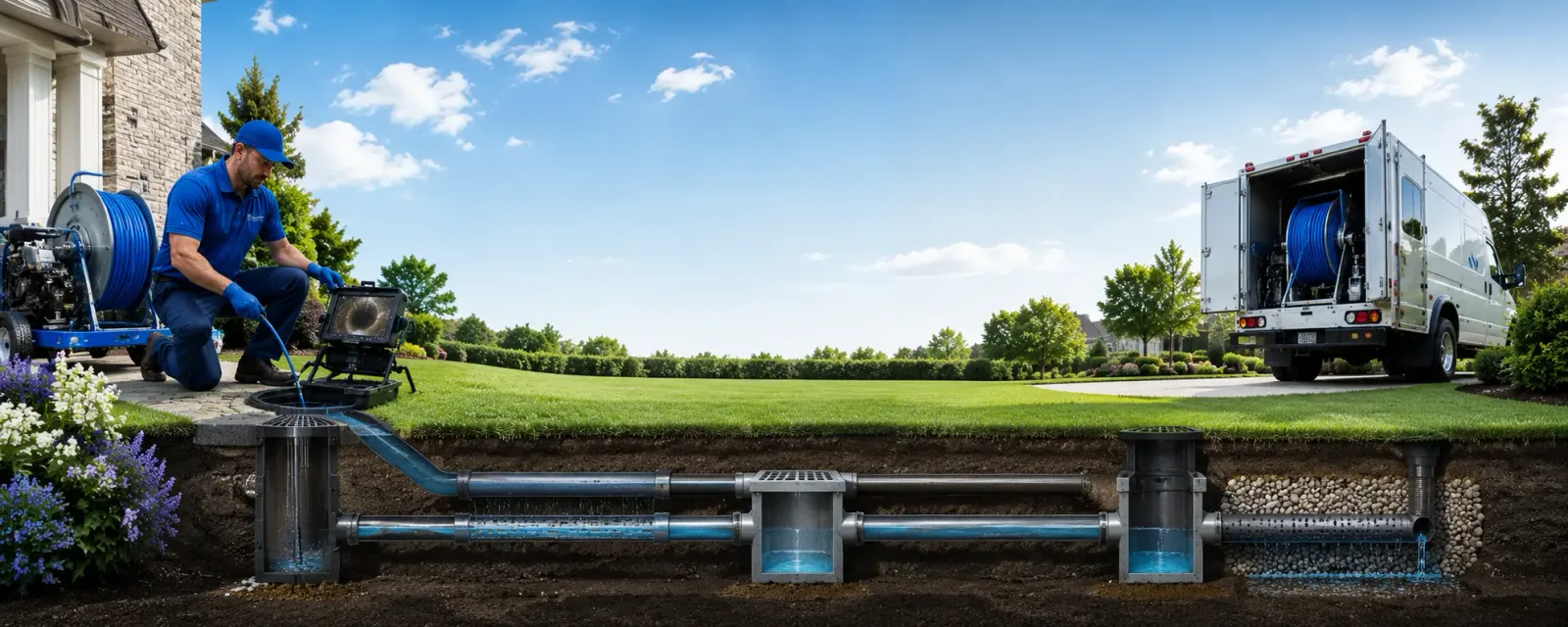Outdoor drain cleaning information for Summerfield, OH